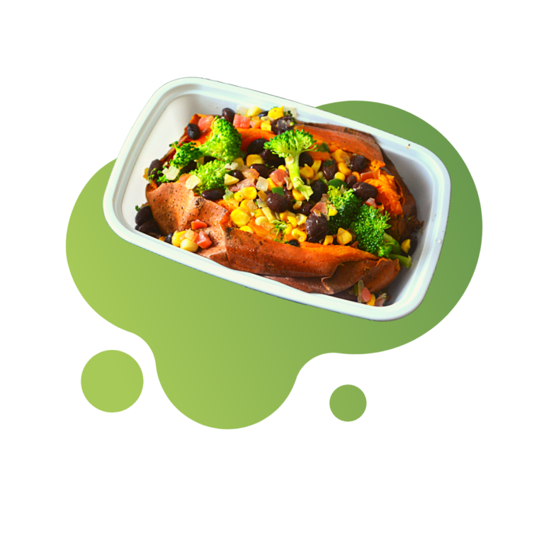 Vegan 7 - Loaded Sweet Potatoes with Spicy Broccoli (1)